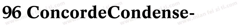 96 ConcordeCondense字体转换
